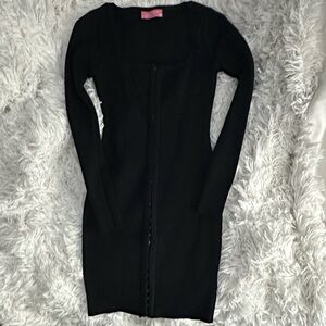 Elegant Black Knit Dress